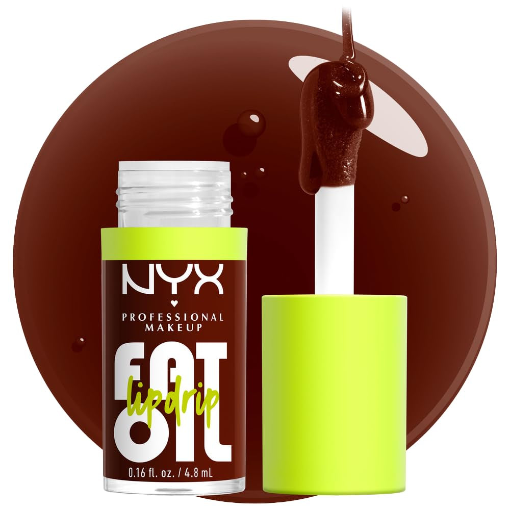 Fat Oil Lip Drip, Moisturizing Lip Oil Gloss, Vegan Tinted Formula, up to 12 HR Hydration - Missed Call (Sheer Pink)