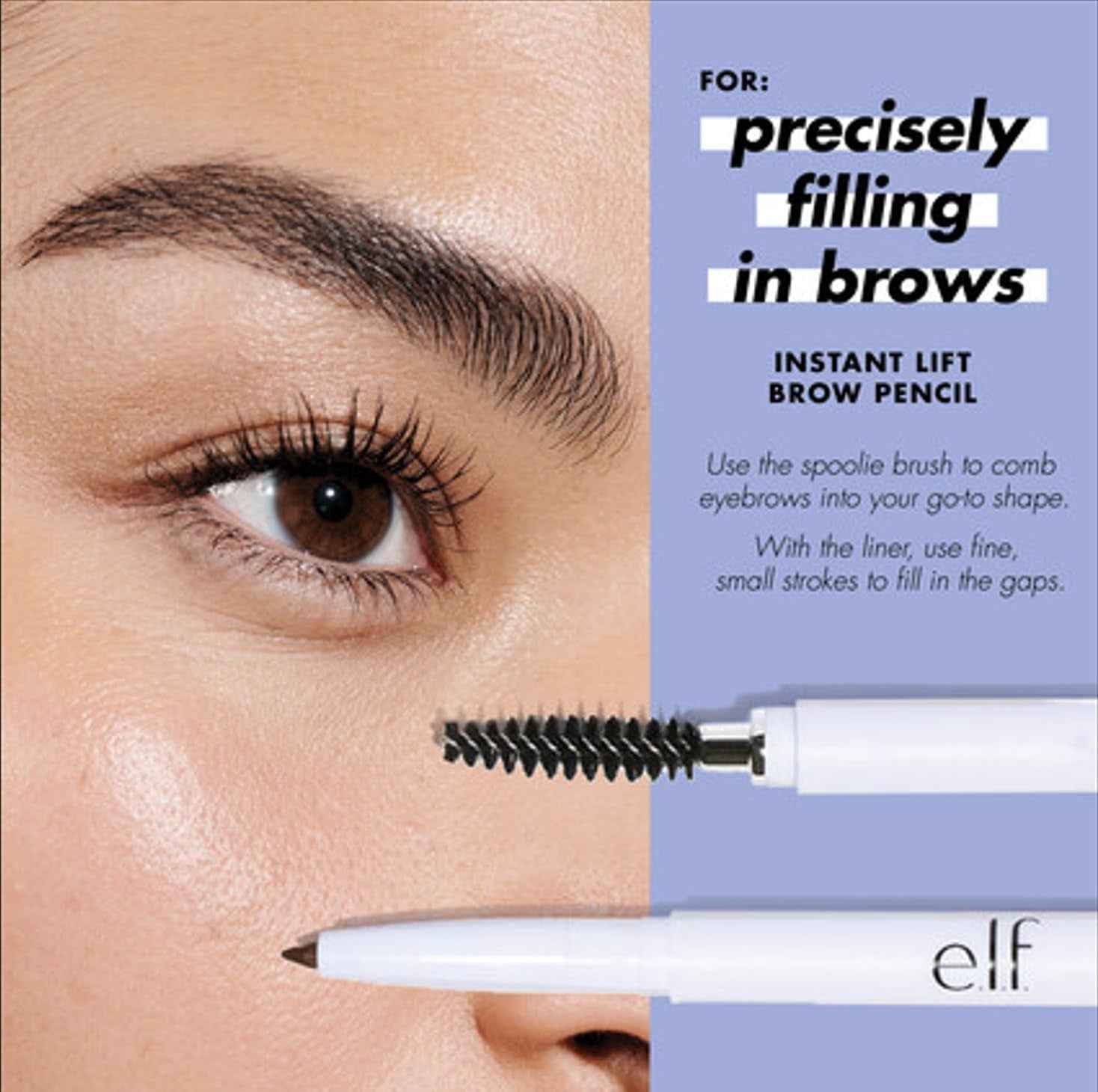 Instant Lift Brow Pencil, Dual-Sided, Precise, Fine Tip, Shapes, Defines, Fills Brows, Contours, Combs, Tames, Blonde, 0.006 Oz