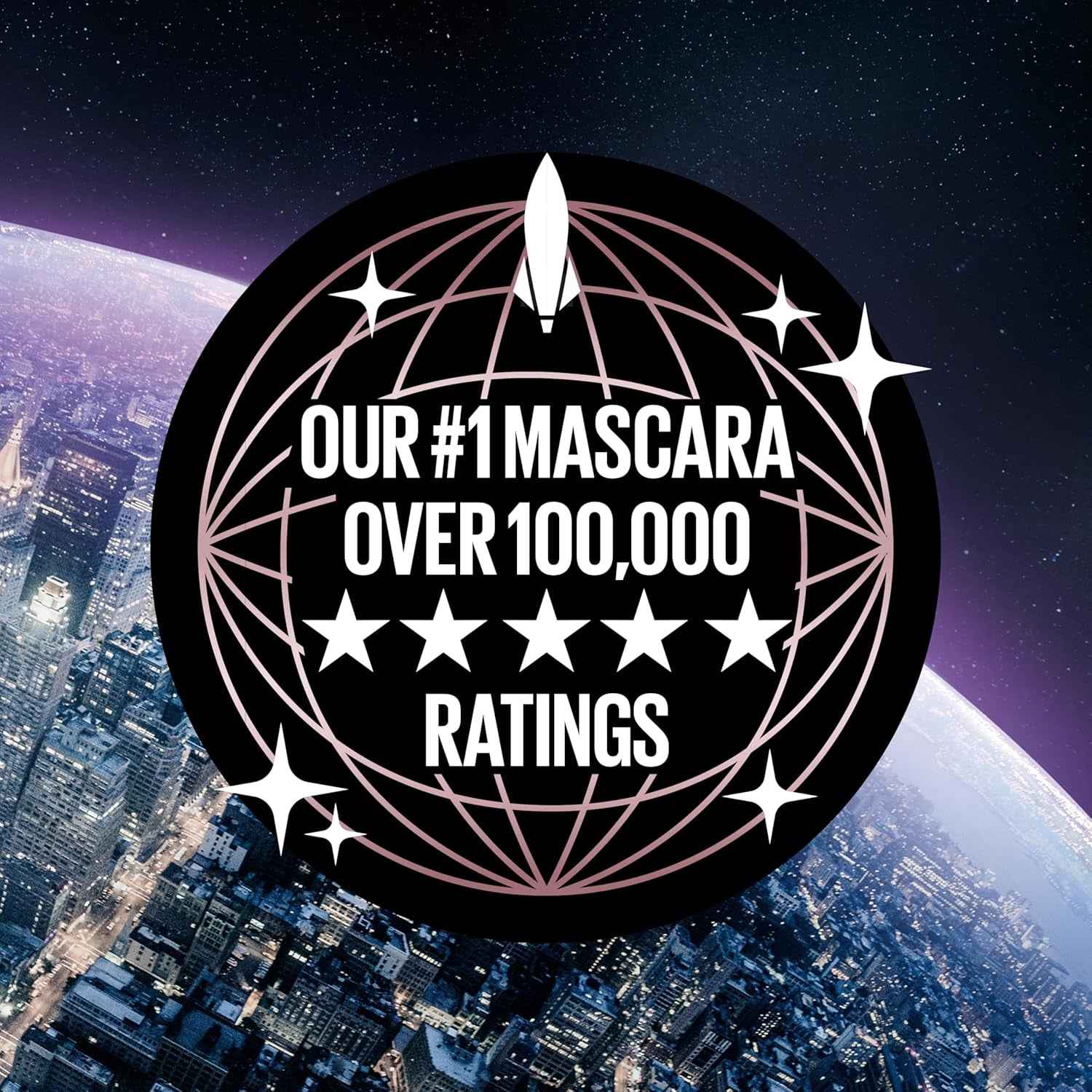 Lash Sensational Sky High Washable Mascara Makeup, Volumizing, Lengthening, Defining, Curling, Multiplying, Buildable Formula, Blackest Black, 1 Count