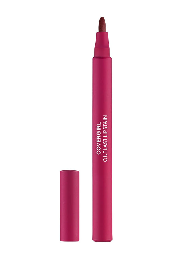 Outlast, 10 Sugey Girl, Lipstain, Smooth Application, Precise Pen-Like Tip, Transfer-Proof, Satin Stained Finish, Vegan Formula, 0.06Oz