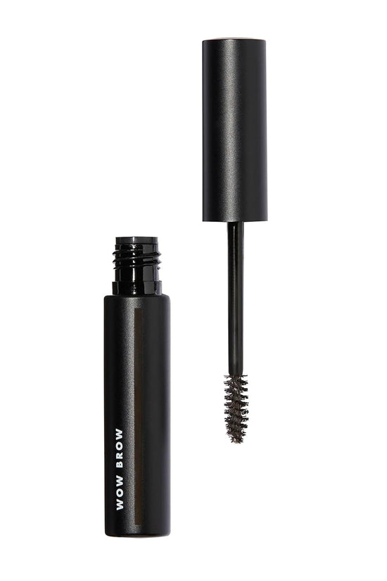 , Wow Brow Gel, Volumizing, Buildable, Wax-Gel Hybrid, Creates Full, Voluminous-Looking Brows, Locks Brow Hairs in Place, Neutral Brown, Fiber-Infused, 0.12 Oz