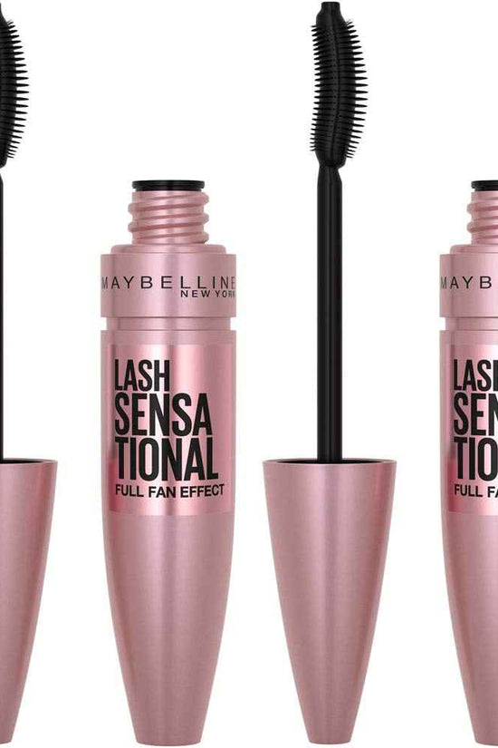 Lash Sensational Washable Mascara, Lengthening and Volumizing for a Full Fan Effect, Blackest Black, 1 Count