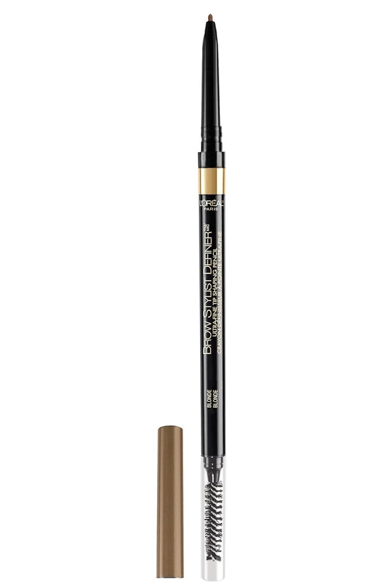 Makeup Brow Stylist Definer Waterproof Eyebrow Pencil, Ultra-Fine Mechanical Pencil, Draws Tiny Brow Hairs and Fills in Sparse Areas and Gaps, Dark Brunette, 0.003 Ounce (Pack of 1)