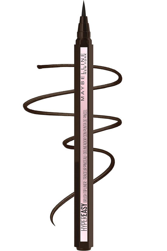 Hyper Easy Liquid Pen No-Skip Eyeliner, Satin Finish, Waterproof Formula, Pitch Black, 0.018 Fl Oz