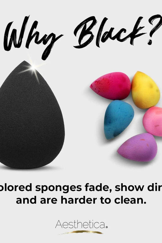 Cosmetics Beauty Sponge Blender - Latex Free and Vegan Makeup Sponge Blender - for Powder, Cream or Liquid Application - One Piece Make up Sponge