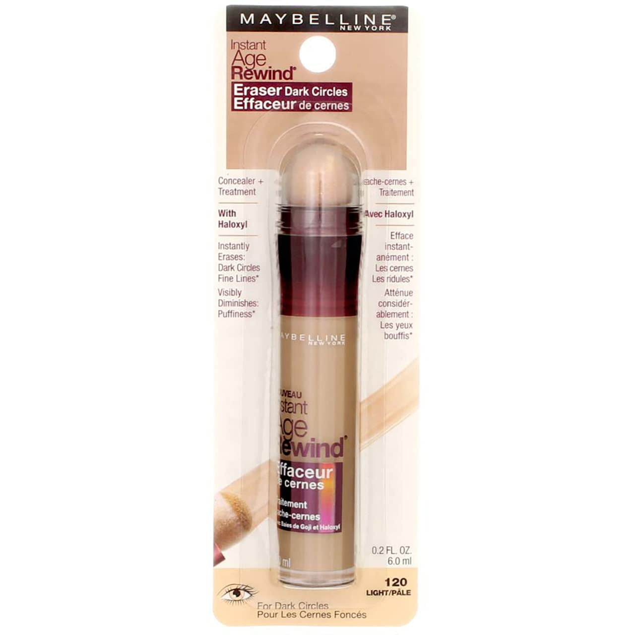 Instant Age Rewind Eraser Dark Circles Treatment Multi-Use Concealer, 110, 1 Count (Packaging May Vary)