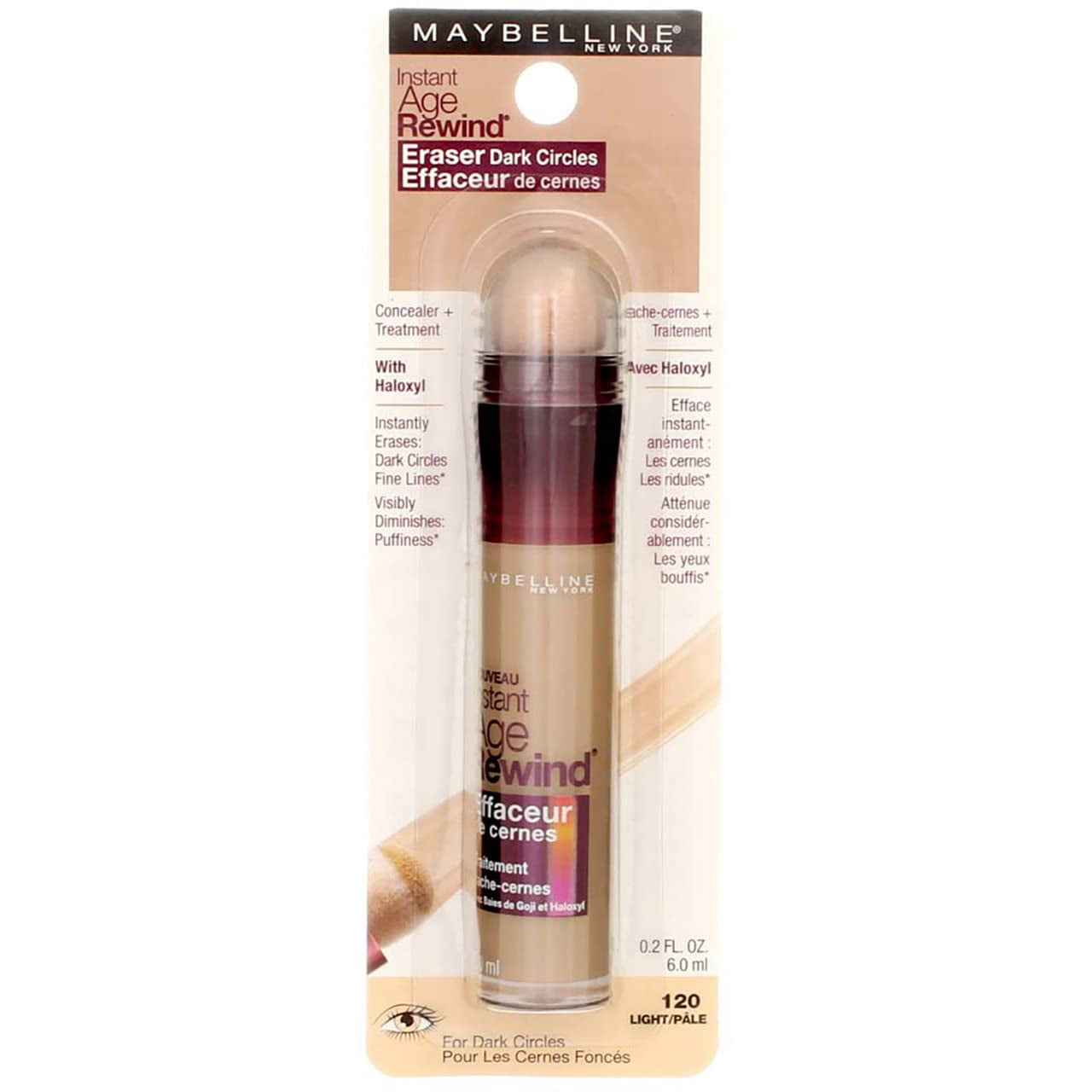 Instant Age Rewind Eraser Dark Circles Treatment Multi-Use Concealer, 110, 1 Count (Packaging May Vary)