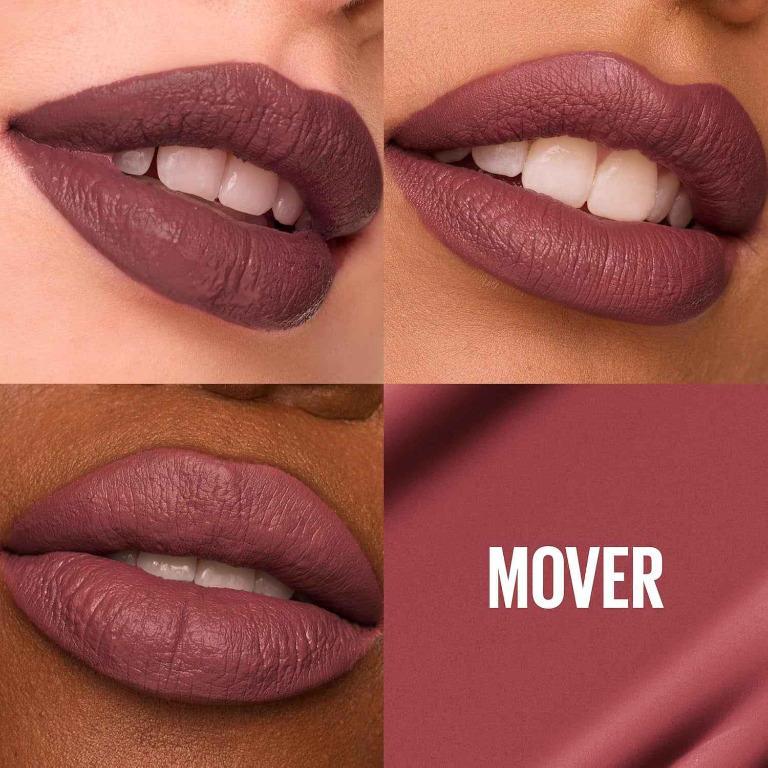 Super Stay Matte Ink Liquid Lipstick Makeup, Long Lasting High Impact Color, up to 16H Wear, Mover, Brown, 1 Count, Packaging May Vary