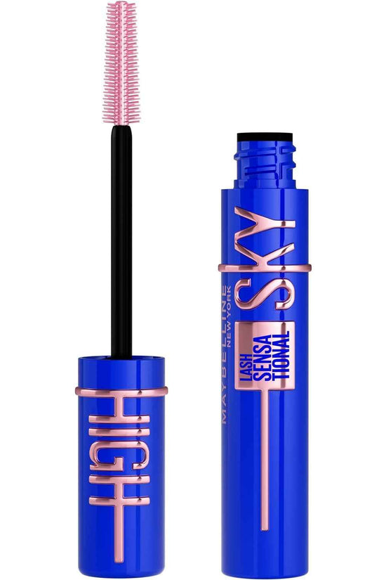 Lash Sensational Sky High Washable Mascara Makeup, Volumizing, Lengthening, Defining, Curling, Multiplying, Buildable Formula, Blackest Black, 1 Count