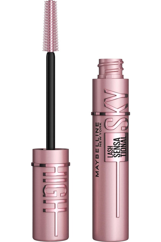 Lash Sensational Sky High Washable Mascara Makeup, Volumizing, Lengthening, Defining, Curling, Multiplying, Buildable Formula, Blackest Black, 1 Count