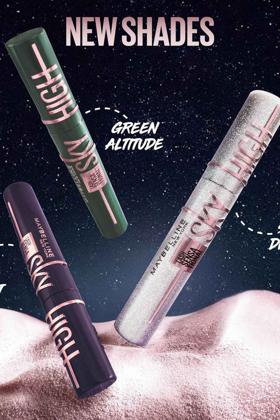 Lash Sensational Sky High Washable Mascara Makeup, Volumizing, Lengthening, Defining, Curling, Multiplying, Buildable Formula, Blackest Black, 1 Count