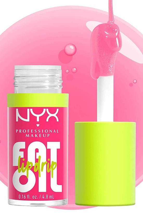Fat Oil Lip Drip, Moisturizing Lip Oil Gloss, Vegan Tinted Formula, up to 12 HR Hydration - Missed Call (Sheer Pink)