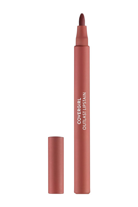 Outlast, 10 Sugey Girl, Lipstain, Smooth Application, Precise Pen-Like Tip, Transfer-Proof, Satin Stained Finish, Vegan Formula, 0.06Oz