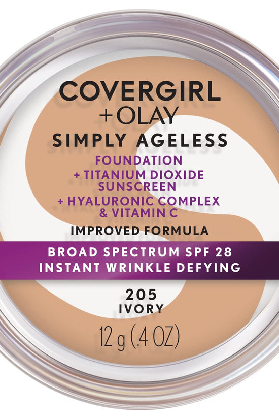 & Olay Simply Ageless Instant Wrinkle-Defying Foundation, Creamy Natural 0.44 Fl Oz (Pack of 1)