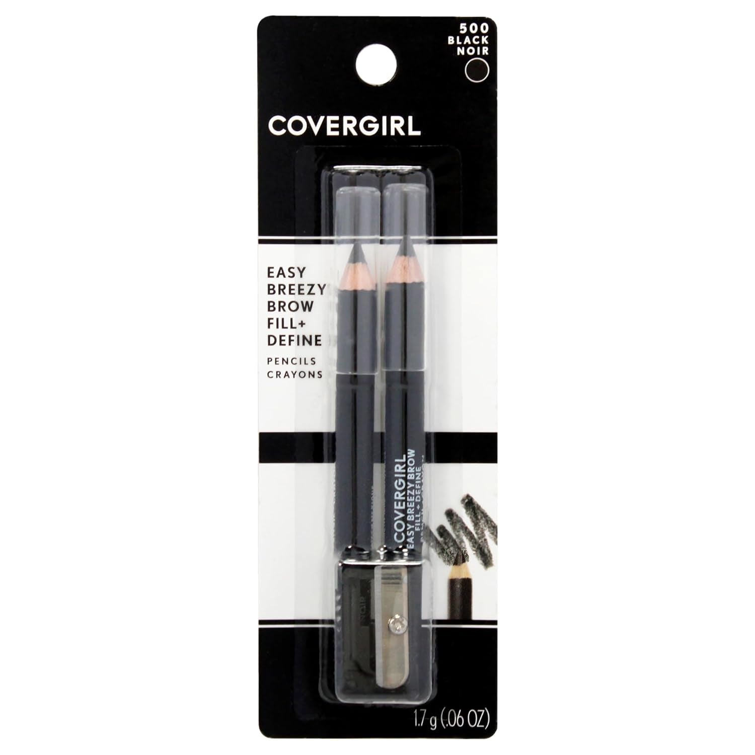 - Easy Breezy Brow Fill + Define Brow Pencil, Sharpener Included, Long-Lasting, Deeply Pigmented, Blendable Formula, 100% Cruelty-Free