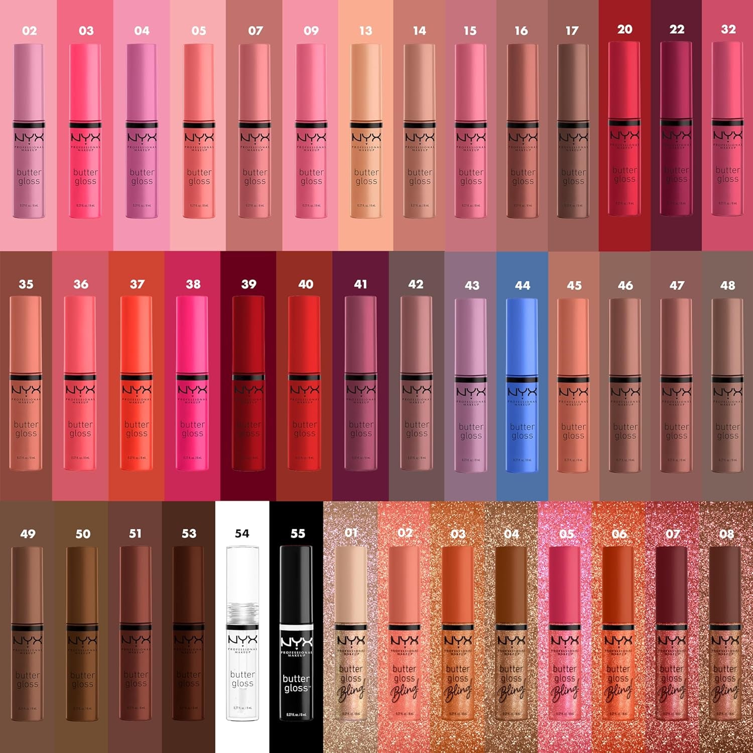 Butter Gloss, Non-Sticky Lip Gloss - Sugar Glass ,Clear