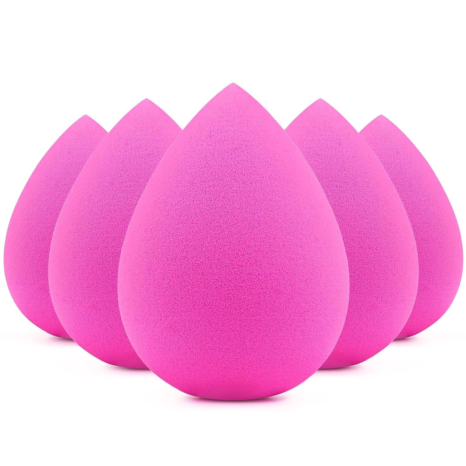 Makeup Sponge Set 5 Pack Micro Porous Low Absorption Soft Latex Free Foundation Beauty Sponges & Blenders for Powder Cream