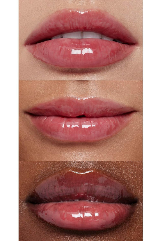 Glow Reviver Lip Oil, Nourishing Tinted Lip Oil for a High-Shine Finish, Infused with Jojoba Oil, Vegan & Cruelty-Free, Rose Envy