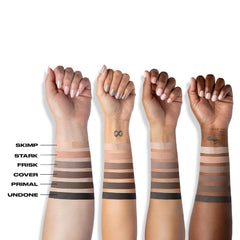 Naked 2 Basics Mini Eyeshadow Palette - 6 Matte Nude Shadows, Multi-Use Powder for Eye, Contour, or Brows, Ultra-Blendable Cool-Tone Neutrals, Long-Lasting Wear, Travel Makeup with Mirror