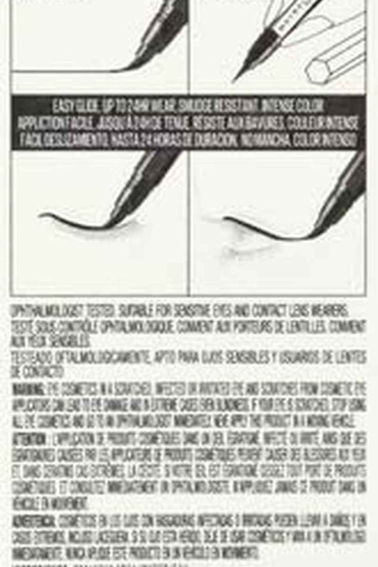 Hyper Easy Liquid Pen No-Skip Eyeliner, Satin Finish, Waterproof Formula, Pitch Black, 0.018 Fl Oz