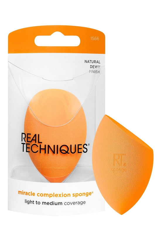 Miracle Complexion Sponge, Makeup Blender for Liquid and Cream Foundation, Full Coverage, Streak-Free Professional Makeup Tool, Cruelty Free, Vegan, Latex Free, 4 Count