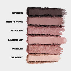 Naked 3 Mini Eyeshadow Palette - 6 Soft Pink Shadows, Matte & Shimmer Finishes, Ultra-Blendable Everyday Rosy Neutrals, Long-Lasting Wear, Travel Makeup with Mirror