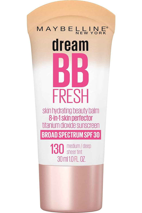 Dream Fresh Skin Hydrating BB Cream, 8-In-1 Skin Perfecting Beauty Balm with Broad Spectrum SPF 30, Sheer Tint Coverage, Oil-Free, Light/Medium, 1 Fl Oz