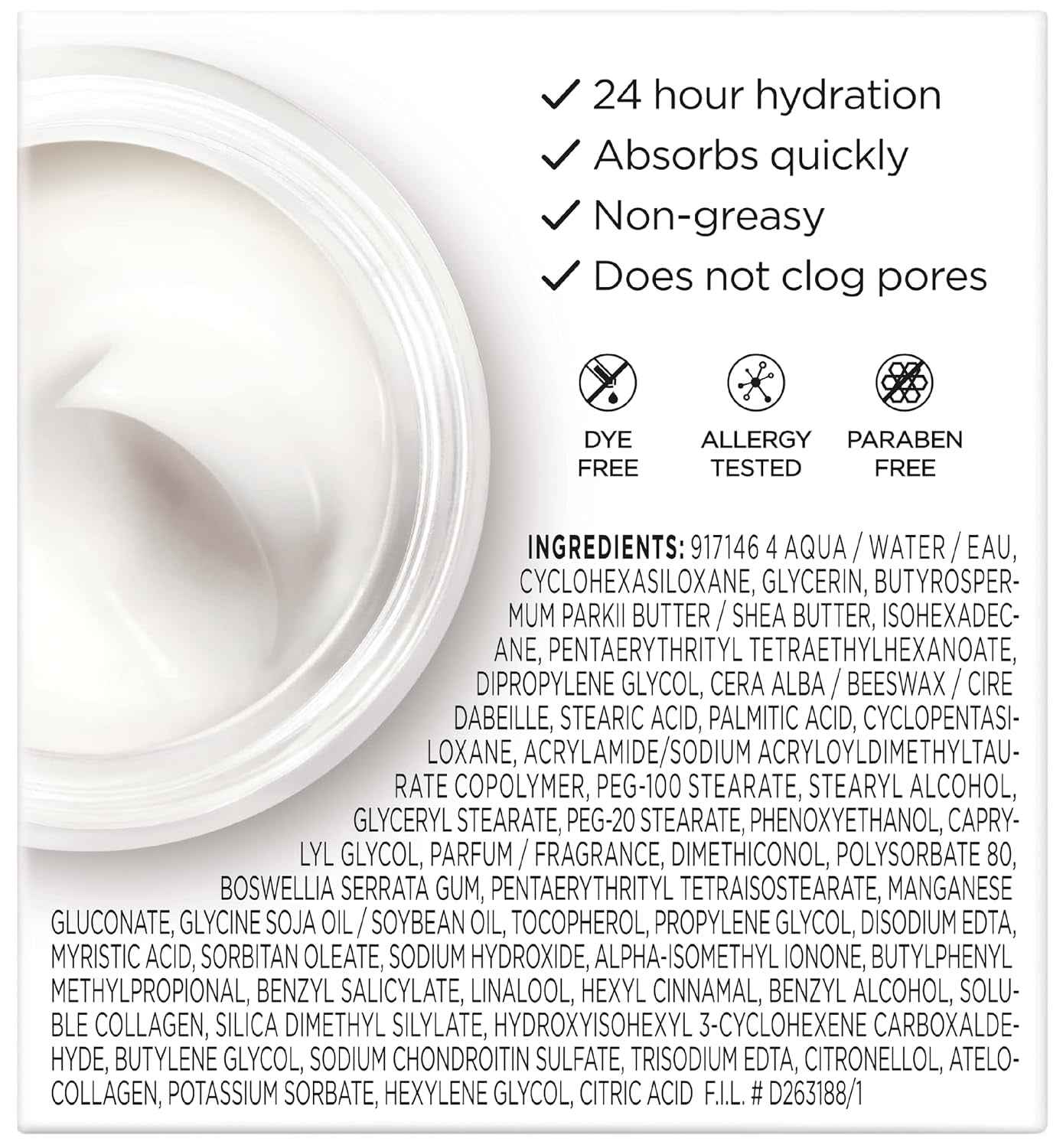 L’Oreal Paris Collagen Daily Face Moisturizer, anti Aging Face Cream to Reduce Wrinkles and Provide Intense Hydration, 1.7 Oz