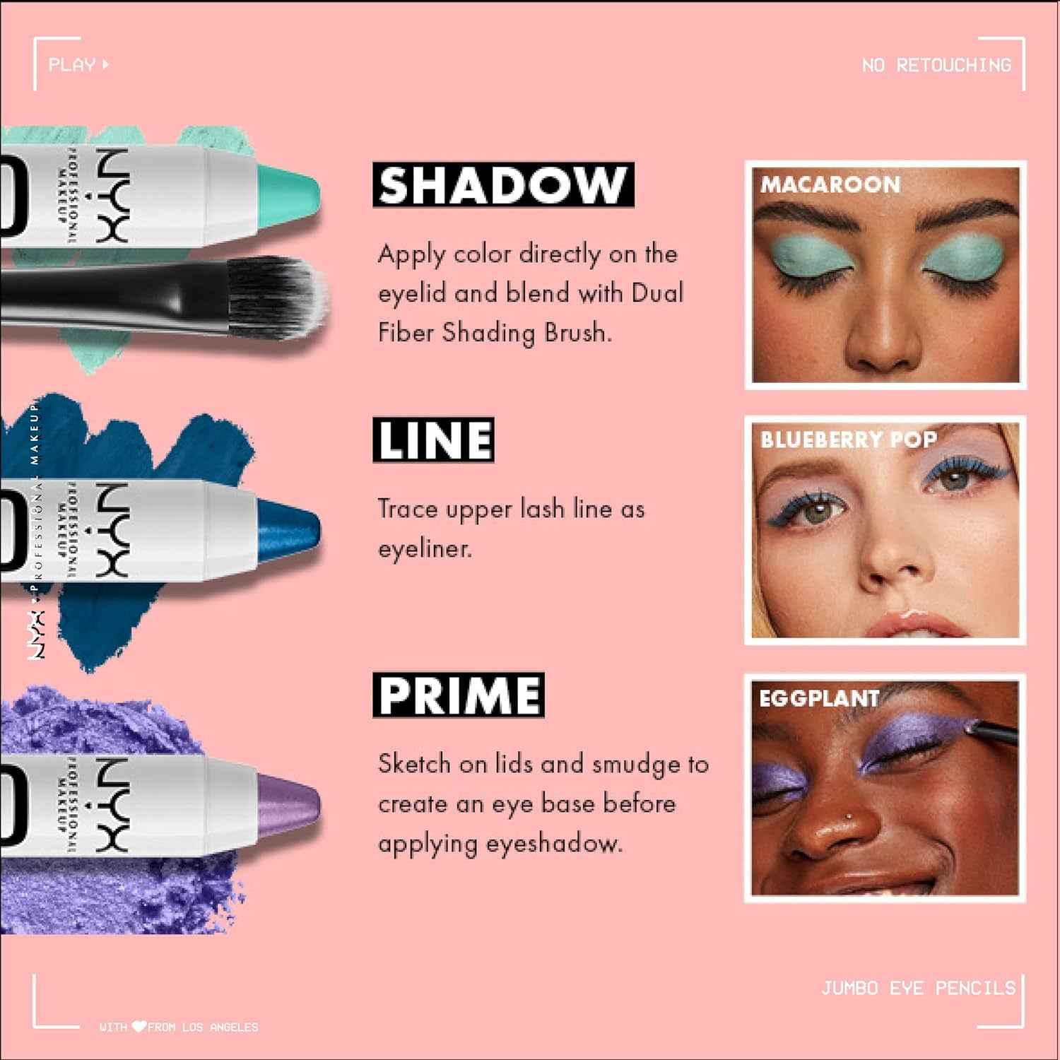 Jumbo Eye Pencil, Blendable Eyeshadow Stick & Eyeliner Pencil - Milk (White)