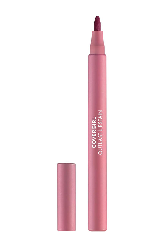 Outlast, 10 Sugey Girl, Lipstain, Smooth Application, Precise Pen-Like Tip, Transfer-Proof, Satin Stained Finish, Vegan Formula, 0.06Oz