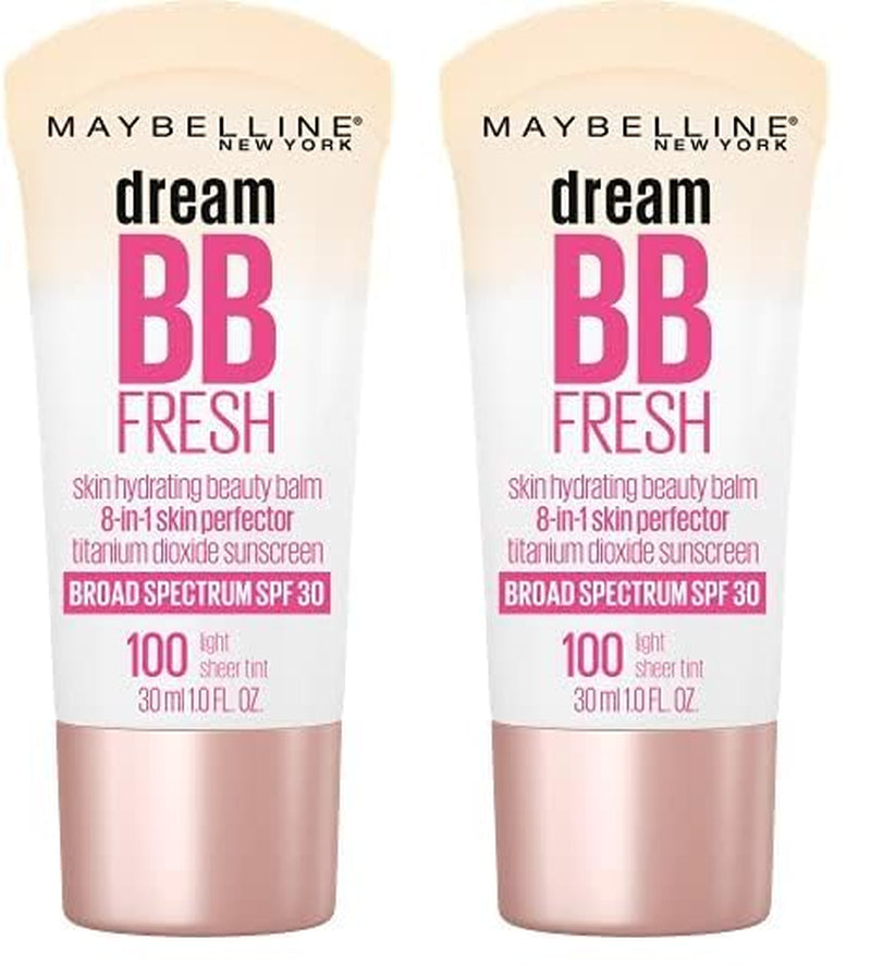 Dream Fresh Skin Hydrating BB Cream, 8-In-1 Skin Perfecting Beauty Balm with Broad Spectrum SPF 30, Sheer Tint Coverage, Oil-Free, Light/Medium, 1 Fl Oz