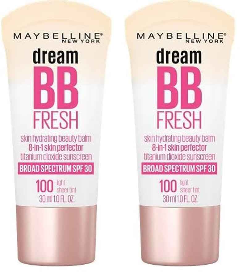 Dream Fresh Skin Hydrating BB Cream, 8-In-1 Skin Perfecting Beauty Balm with Broad Spectrum SPF 30, Sheer Tint Coverage, Oil-Free, Light/Medium, 1 Fl Oz