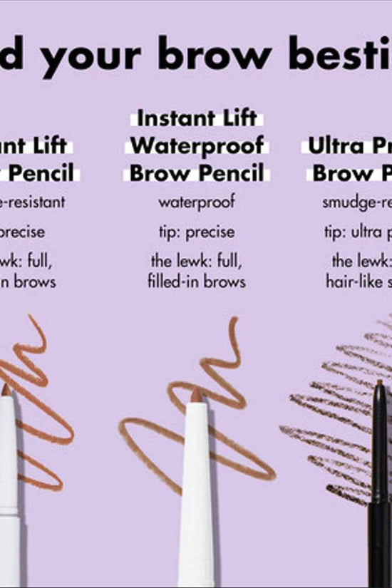 Instant Lift Brow Pencil, Dual-Sided, Precise, Fine Tip, Shapes, Defines, Fills Brows, Contours, Combs, Tames, Blonde, 0.006 Oz