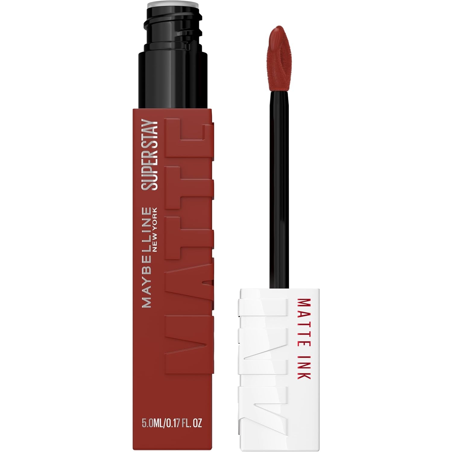 Super Stay Matte Ink Liquid Lipstick Makeup, Long Lasting High Impact Color, up to 16H Wear, Mover, Brown, 1 Count, Packaging May Vary