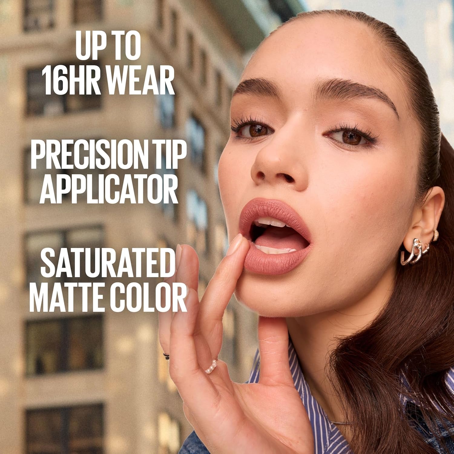 Super Stay Matte Ink Liquid Lipstick Makeup, Long Lasting High Impact Color, up to 16H Wear, Mover, Brown, 1 Count, Packaging May Vary