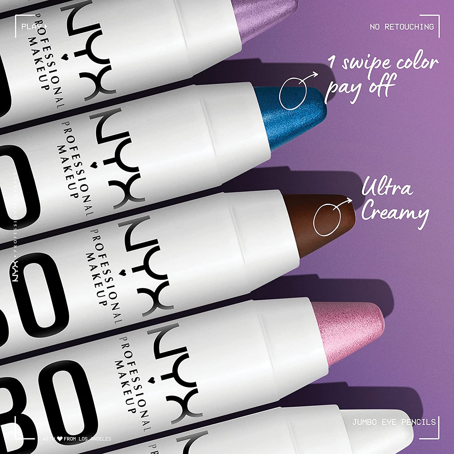 Jumbo Eye Pencil, Blendable Eyeshadow Stick & Eyeliner Pencil - Milk (White)