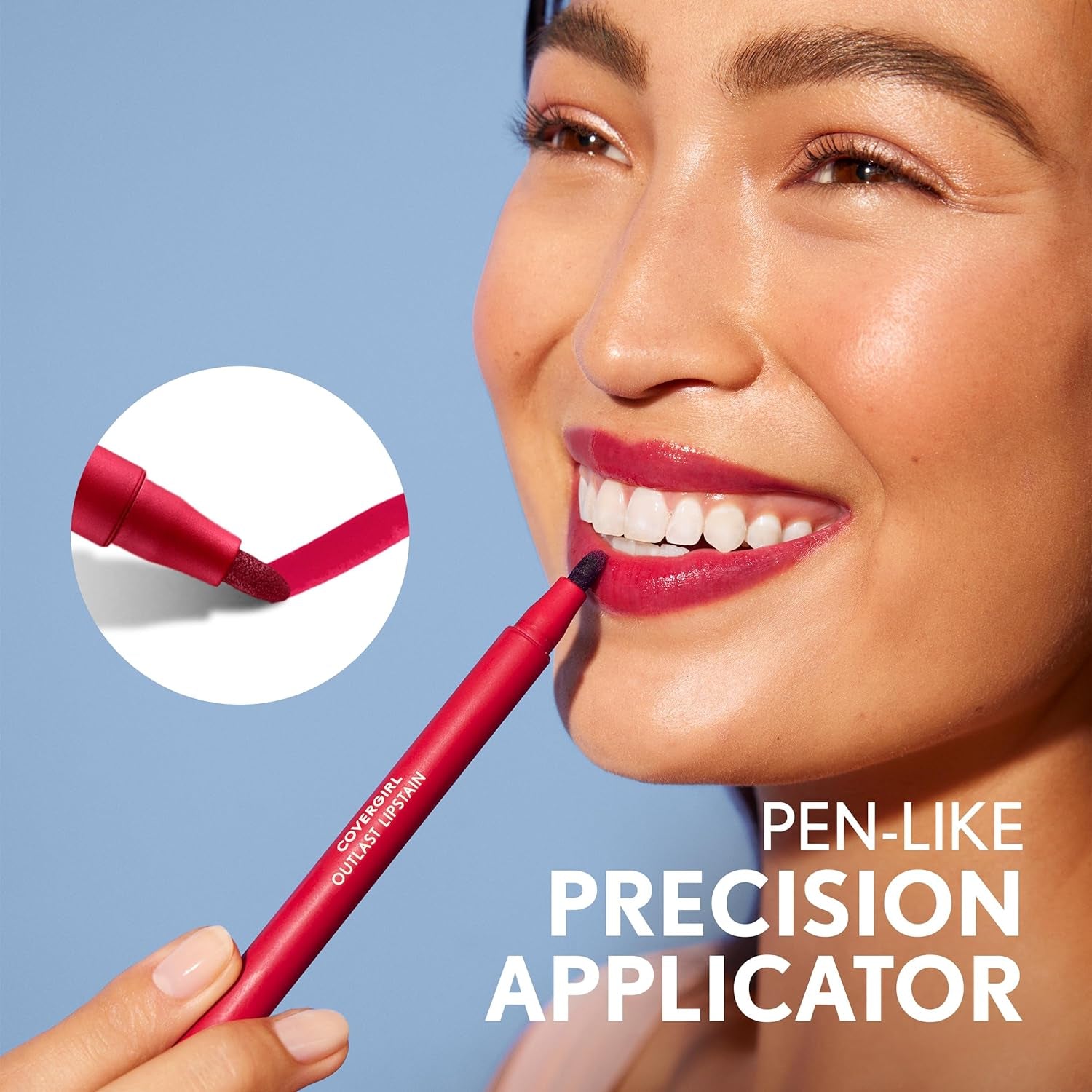 Outlast, 10 Sugey Girl, Lipstain, Smooth Application, Precise Pen-Like Tip, Transfer-Proof, Satin Stained Finish, Vegan Formula, 0.06Oz