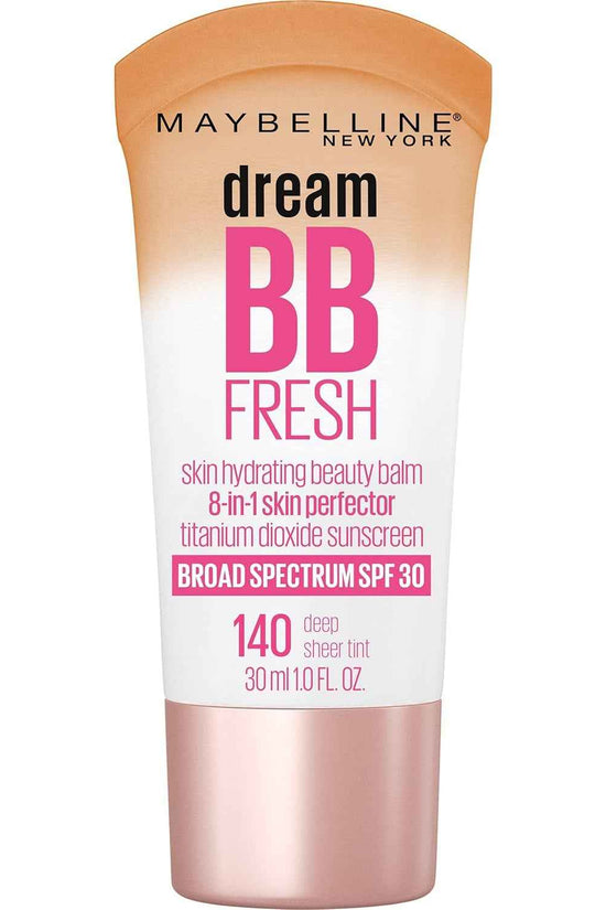 Dream Fresh Skin Hydrating BB Cream, 8-In-1 Skin Perfecting Beauty Balm with Broad Spectrum SPF 30, Sheer Tint Coverage, Oil-Free, Light/Medium, 1 Fl Oz