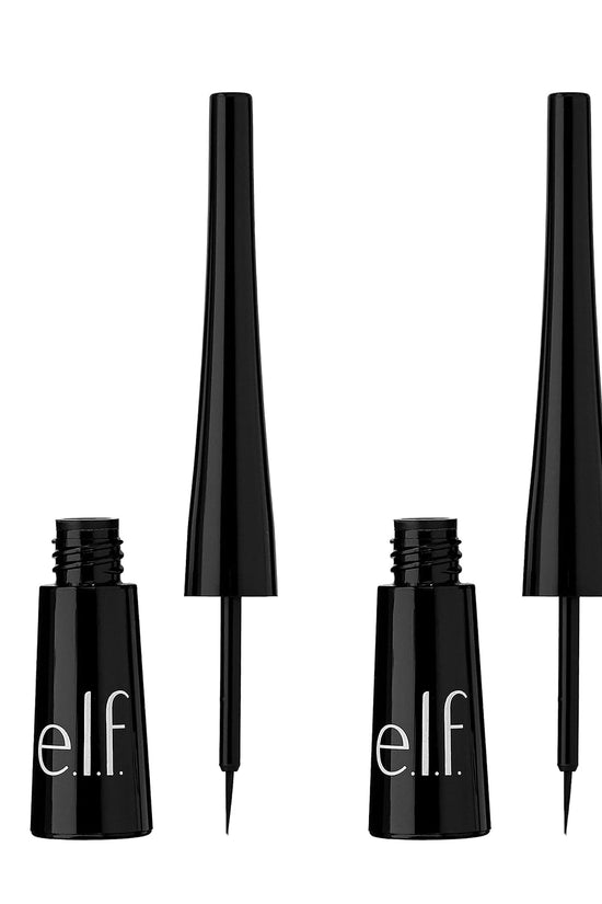 Liquid Eyeliner, High-Pigment Liquid Eyeliner with Extra-Fine Brush Tip, Easy Glide Smudge-Proof Formula, Jet Black