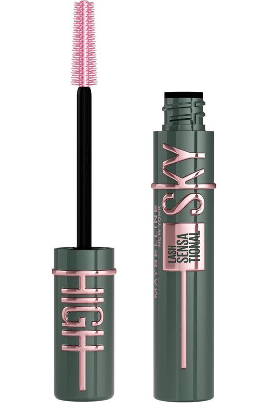 Lash Sensational Sky High Washable Mascara Makeup, Volumizing, Lengthening, Defining, Curling, Multiplying, Buildable Formula, Blackest Black, 1 Count