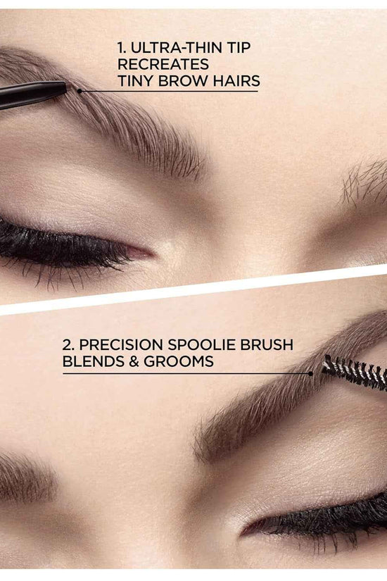 Makeup Brow Stylist Definer Waterproof Eyebrow Pencil, Ultra-Fine Mechanical Pencil, Draws Tiny Brow Hairs and Fills in Sparse Areas and Gaps, Dark Brunette, 0.003 Ounce (Pack of 1)