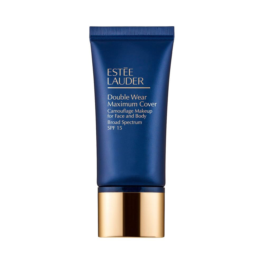 Double Wear 24-Hour Maximum Cover Camouflage Foundation for Face and Body SPF 15 | Full Coverage | Covers Scars & Tattoos, 1.0 Fl Oz