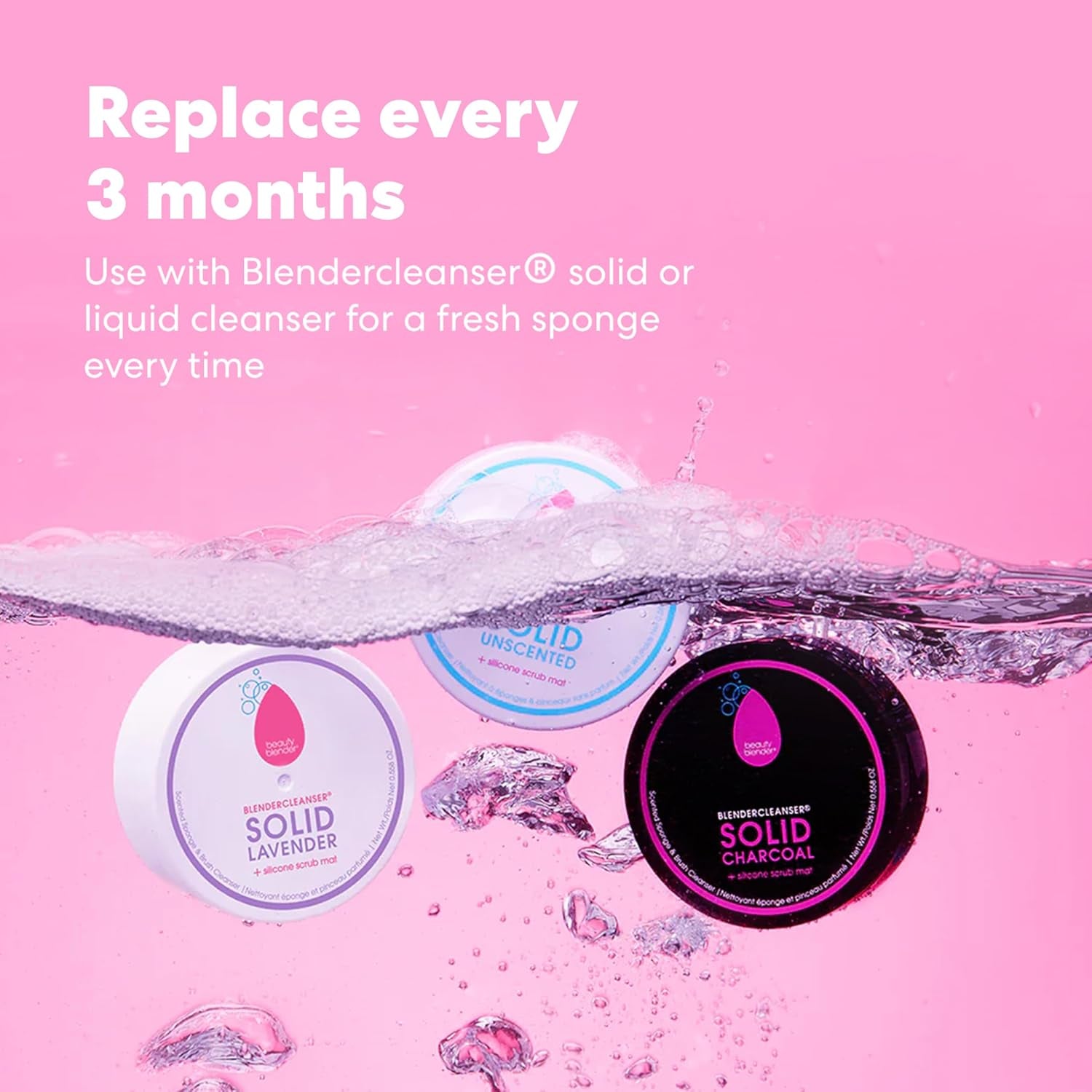 ® | Original Pink Beauty Blender Makeup Sponge, Super-Soft Foam Easily Blends Foundations, Powders & Creams, Made in USA, Reusable, Washable, Streak Free Application, Vegan, Cruelty Free