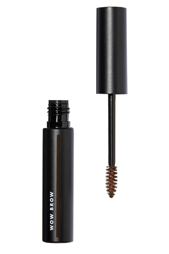 , Wow Brow Gel, Volumizing, Buildable, Wax-Gel Hybrid, Creates Full, Voluminous-Looking Brows, Locks Brow Hairs in Place, Neutral Brown, Fiber-Infused, 0.12 Oz
