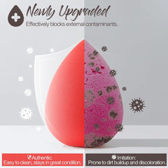 Makeup Sponge Set 5 Pack Micro Porous Low Absorption Soft Latex Free Foundation Beauty Sponges & Blenders for Powder Cream