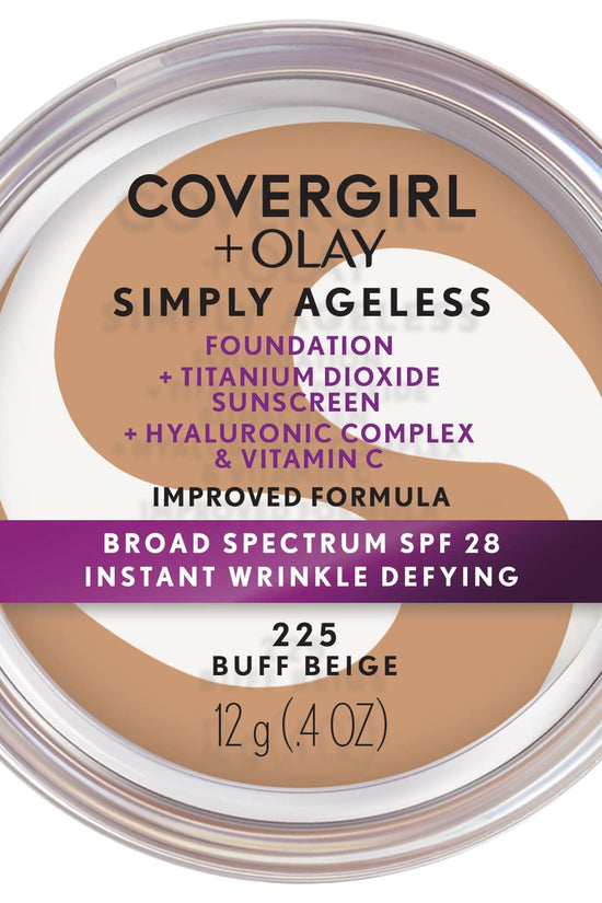 & Olay Simply Ageless Instant Wrinkle-Defying Foundation, Creamy Natural 0.44 Fl Oz (Pack of 1)