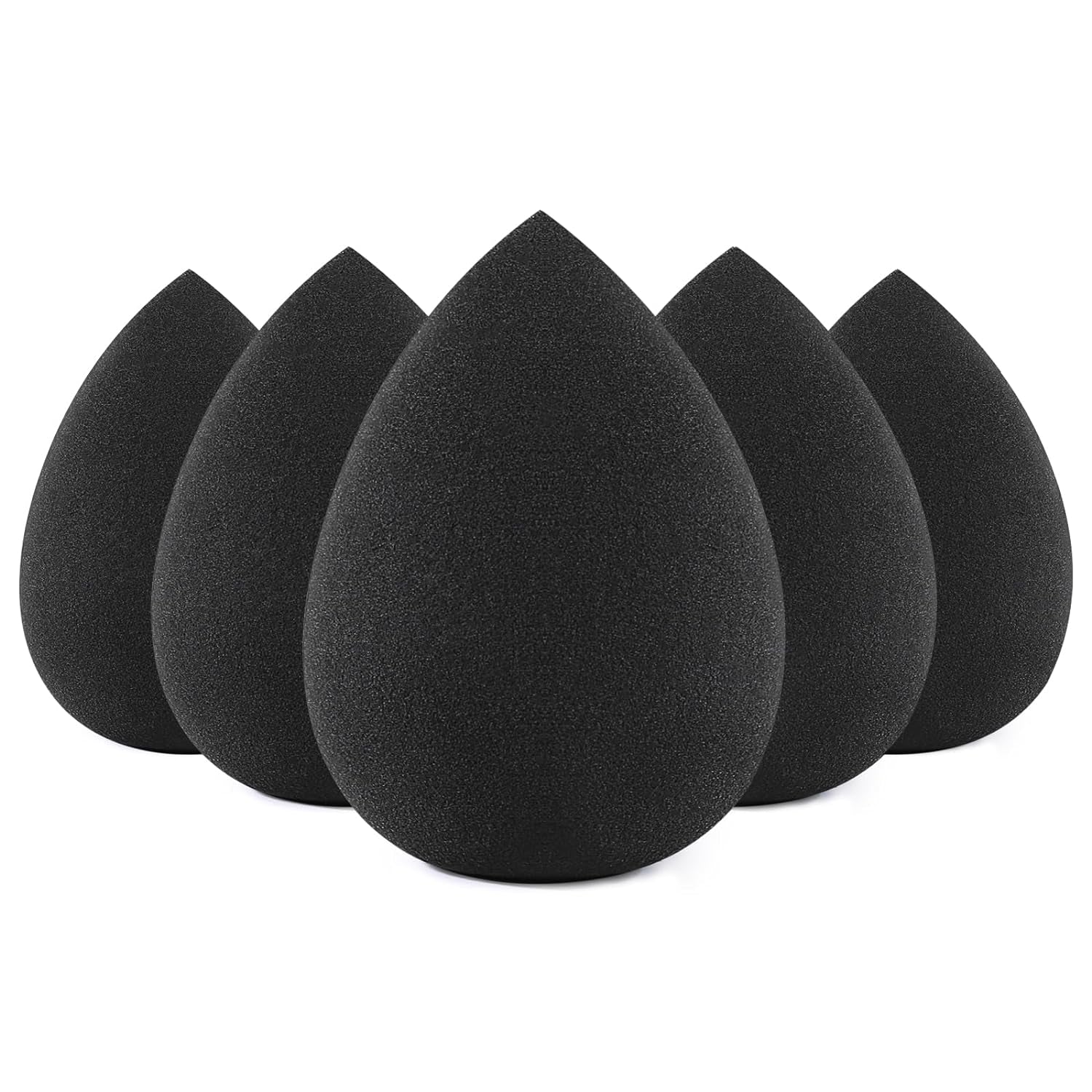 Makeup Sponge Set 5 Pack Micro Porous Low Absorption Soft Latex Free Foundation Beauty Sponges & Blenders for Powder Cream
