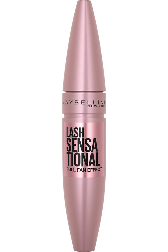 Lash Sensational Washable Mascara, Lengthening and Volumizing for a Full Fan Effect, Blackest Black, 1 Count