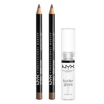 Pack Of 3 (Slim Lip Pencil - Espresso  Butter Gloss)