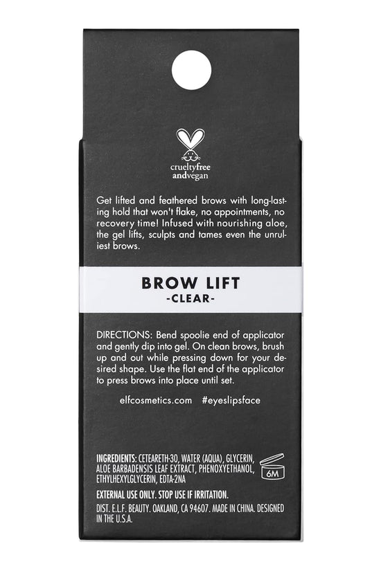 Brow Lift, Clear Eyebrow Shaping Wax for Holding Brows in Place, Creates a Fluffy Feathered Look, Vegan & Cruelty-Free, Clear